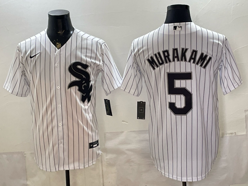 Men Chicago White Sox #5 white Nike MLB 2026 jersey 0528006